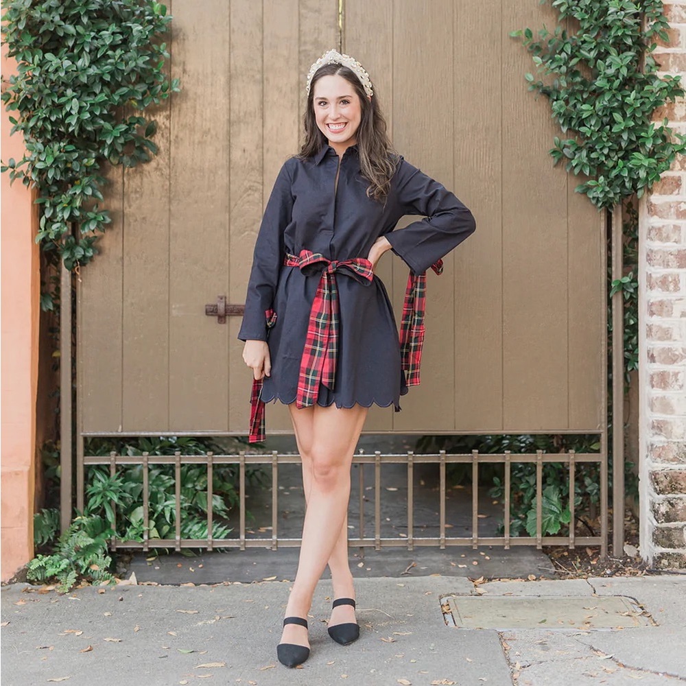 Victoria Dunn Blaire Holiday Dress in Midnight